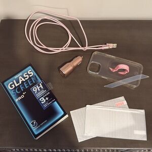 iPhone 14/13 Matte Clear Loopy Case Bundle